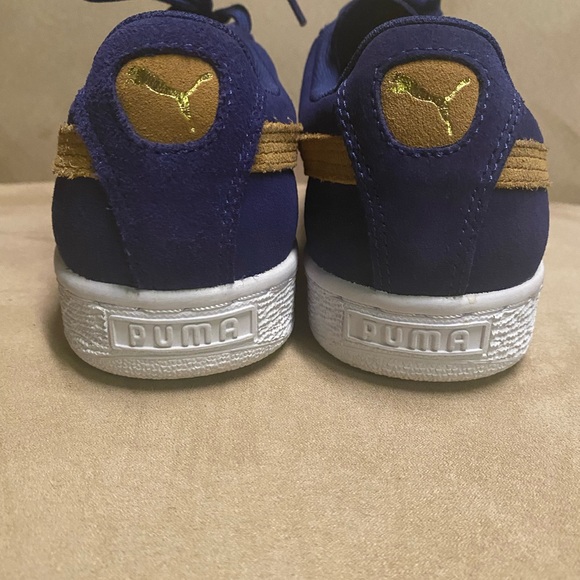 NEW Suede Blue Depths-Apple Cinnamon Puma Sneakers - Picture 4 of 6